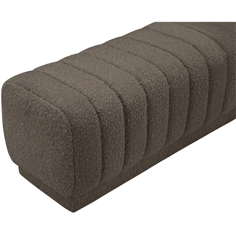 Meridian Furniture Heathrow Brown Ottoman/Bench