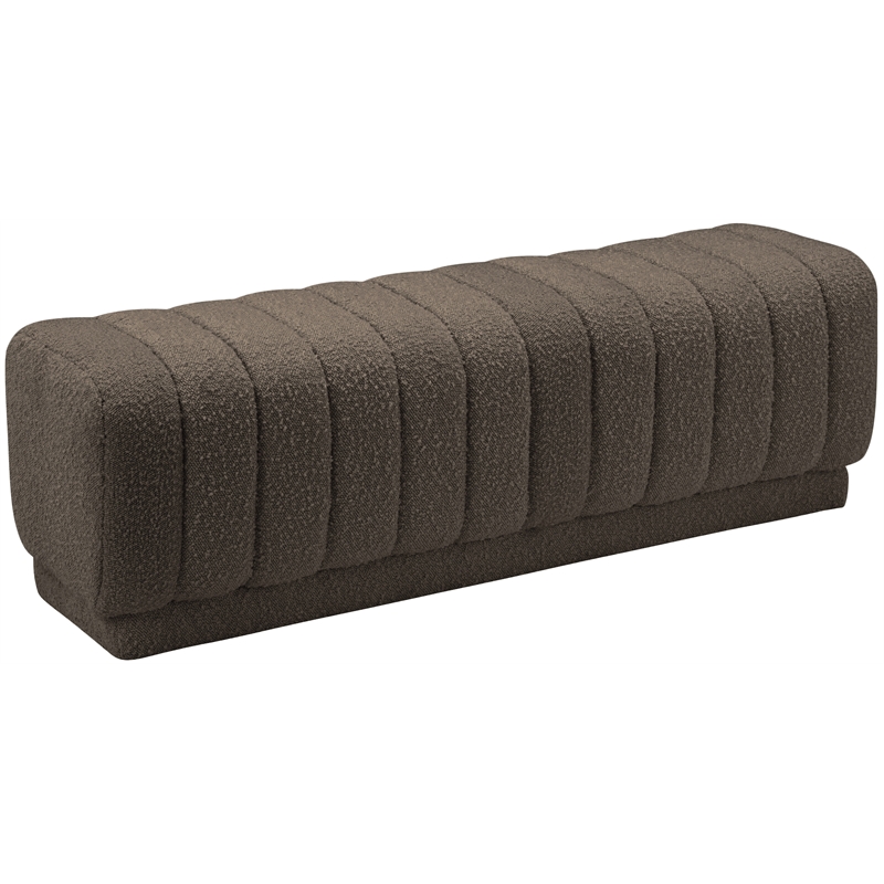 Meridian Furniture Heathrow Brown Ottoman/Bench