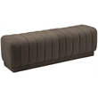 Meridian Furniture Heathrow Brown Ottoman/Bench