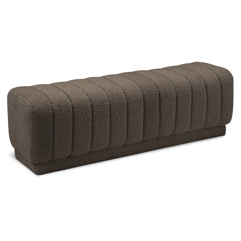 Meridian Furniture Heathrow Brown Ottoman/Bench
