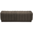 Meridian Furniture Heathrow Brown Ottoman/Bench