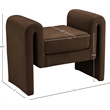 Meridian Furniture Stylus Brown Velvet Bench