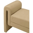 Meridian Furniture Stylus Camel Velvet Bench