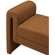 Meridian Furniture Stylus Saddle Velvet Bench