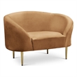 Meridian Furniture Ritz Saddle Velvet Accent Chair