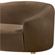 Meridian Furniture Ritz Brown Velvet Loveseat