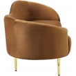 Meridian Furniture Ritz Saddle Velvet Sofa