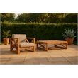 Meridian Furniture Anguilla Grey Water Resisting Outdoor Chair