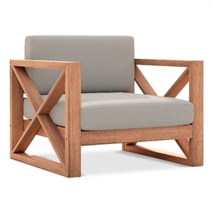 Meridian Furniture Anguilla Grey Water Resisting Outdoor Chair