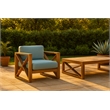 Meridian Furniture Anguilla Blue Water Resisting Outdoor Chair