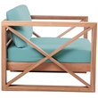 Meridian Furniture Anguilla Blue Water Resisting Outdoor Chair