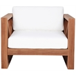 Meridian Furniture Anguilla Off White Water Resisting Outdoor Chair