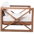 Meridian Furniture Anguilla Off White Water Resisting Outdoor Chair