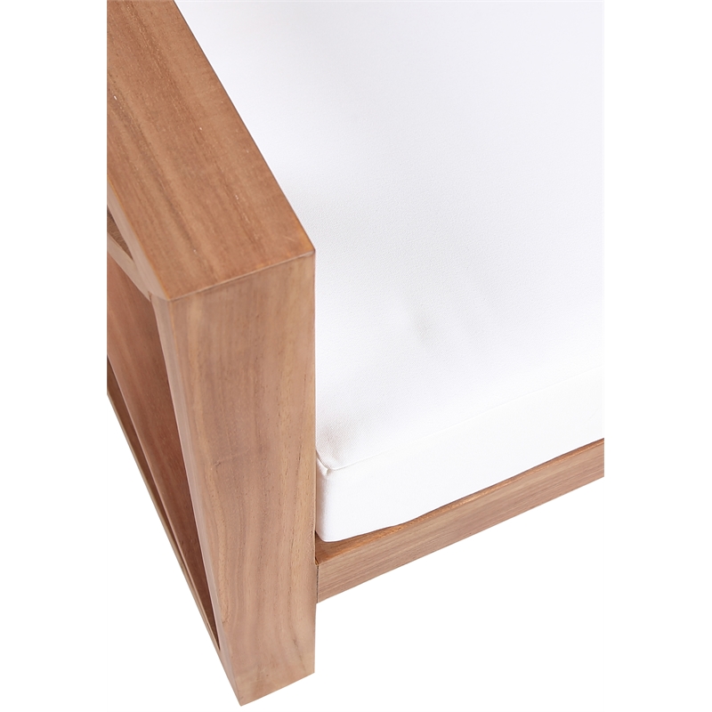 Meridian Furniture Anguilla Off White Water Resisting Outdoor Chair