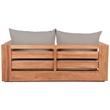 Meridian Furniture Tulum Grey Water Resisting Outdoor Loveseat
