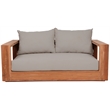 Meridian Furniture Tulum Grey Water Resisting Outdoor Loveseat