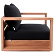 Meridian Furniture Tulum Black Water Resisting Outdoor Chair