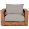 Meridian Furniture Tulum Grey Water Resisting Outdoor Chair