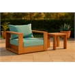 Meridian Furniture Tulum Blue Water Resisting Outdoor Chair