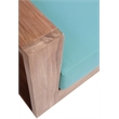 Meridian Furniture Tulum Blue Water Resisting Outdoor Chair