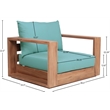 Meridian Furniture Tulum Blue Water Resisting Outdoor Chair