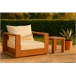 Meridian Furniture Tulum Off White Water Resisting Outdoor Chair