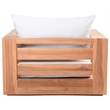 Meridian Furniture Tulum Off White Water Resisting Outdoor Chair