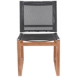 Meridian Furniture Tulum Black Water Resisting Outdoor Dining Side Chair