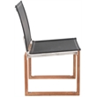Meridian Furniture Tulum Black Water Resisting Outdoor Dining Side Chair