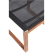 Meridian Furniture Tulum Black Water Resisting Outdoor Dining Side Chair