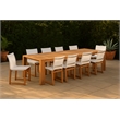 Meridian Furniture Tulum Off White Water Resisting Outdoor Dining Side Chair