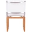 Meridian Furniture Tulum Off White Water Resisting Outdoor Dining Side Chair