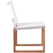Meridian Furniture Tulum Off White Water Resisting Outdoor Dining Side Chair