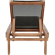 Meridian Furniture Tulum Black Water Resisting Outdoor Patio Lounger