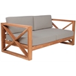 Meridian Furniture Anguilla Grey Water Resisting Outdoor Sofa
