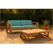 Meridian Furniture Anguilla Blue Water Resisting Outdoor Sofa