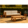 Meridian Furniture Anguilla Off White Water Resisting Outdoor Sofa