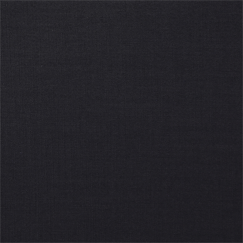 Meridian Furniture Comfy Black Linen Textured Fabric Armless Chair