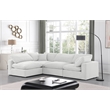 Meridian Furniture Comfy Cream Velvet 4-Pc. Modular Sectional