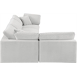 Meridian Furniture Comfy Cream Velvet 4-Pc. Modular Sectional