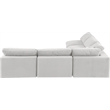Meridian Furniture Comfy Cream Velvet 5-Pc. Modular Sectional