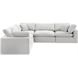 Meridian Furniture Comfy Cream Velvet 5-Pc. Modular Sectional