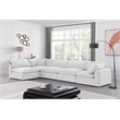 Meridian Furniture Comfy Cream Velvet 5-Pc. Modular Sectional
