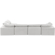 Meridian Furniture Comfy Cream Velvet 5-Pc. Modular Sectional
