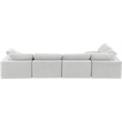 Meridian Furniture Comfy Cream Velvet 5-Pc. Modular Sectional
