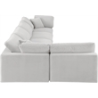 Meridian Furniture Comfy Cream Velvet 5-Pc. Modular Sectional
