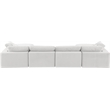 Meridian Furniture Comfy Cream Velvet 6-Pc. Modular Sectional
