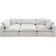 Meridian Furniture Comfy Cream Velvet 6-Pc. Modular Sectional