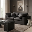 Meridian Furniture Comfy Black Vegan Leather 2-Pc. Modular Sofa