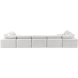 Meridian Furniture Comfy Cream Velvet 7-Pc. Modular Sectional